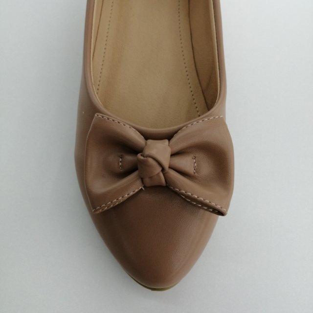 时尚休闲平底平跟女鞋春夏新款豆豆舒适船鞋一脚蹬单鞋蝴蝶结细节图