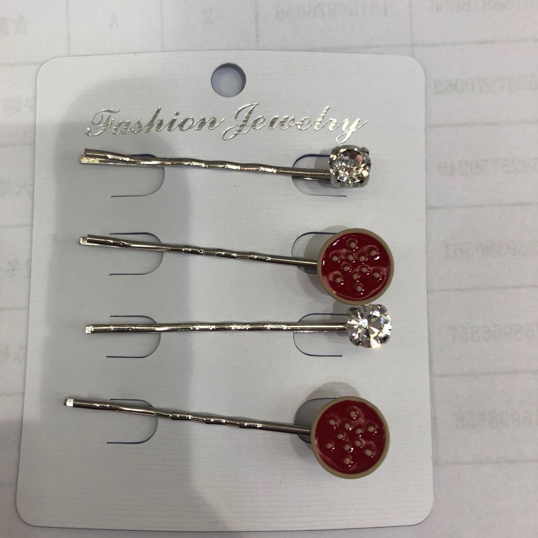 Korean girl side clip net red word clip simple fashion bangs clip fashion joker thumbnail