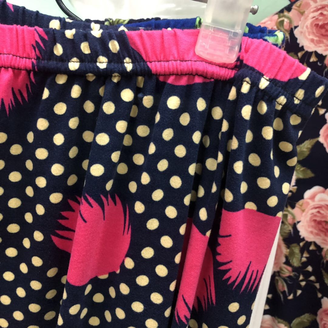 Famous Style Women's Pants Polka Dot Print Summer Casual Loose Chiffon Haren Pants Women's Pants Printed Beach Pants details Picture