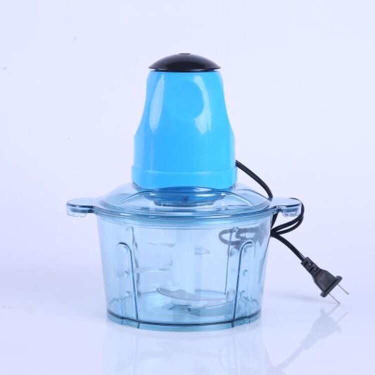 2L capacity household electric meat grinder, multi-functional small meat mincing and crushing machine, fully automatic garlic puree mixer