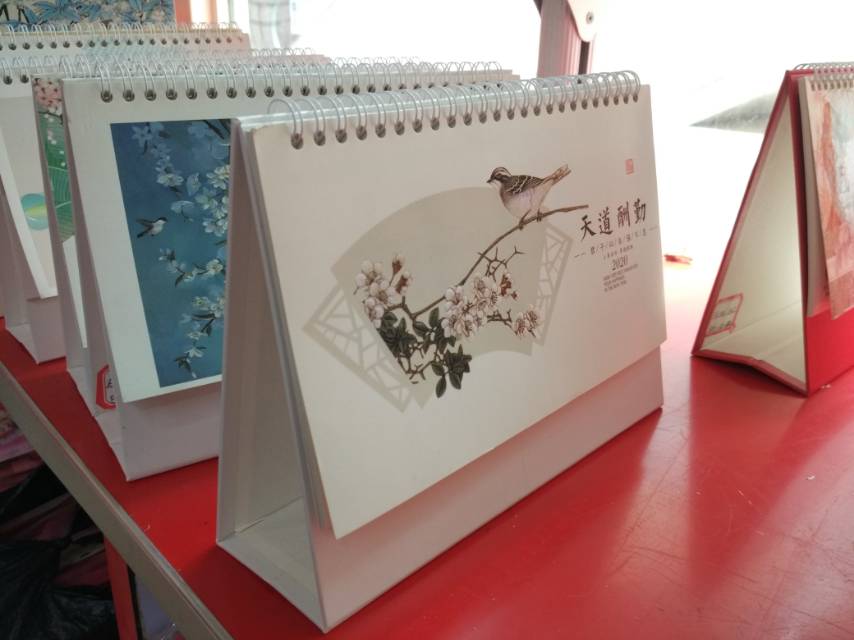 翻页台历桌历日古典花鸟款历民俗礼品文化礼品办公用品细节图