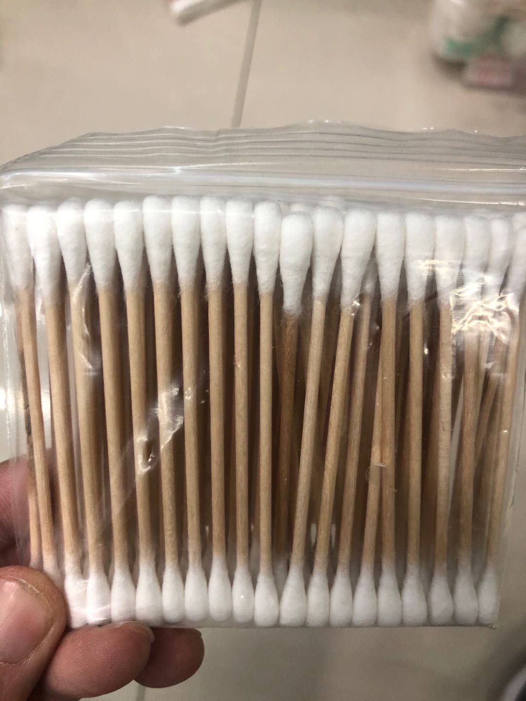 100 Bag Cotton Swabs Double Head Cotton Swabs Household Makeup Remover Ear Pick Cotton Swabs 1156 details Picture