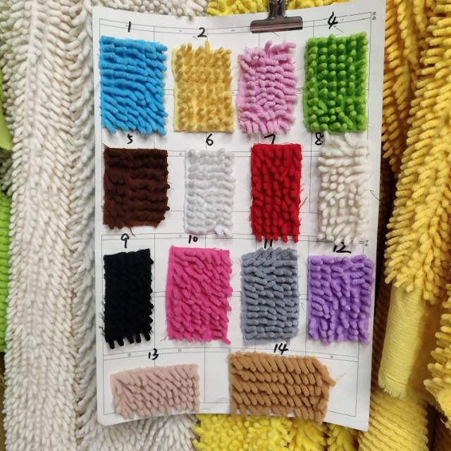 Thick Mop Polyester Fabric Carpet Crafts Toy Fabric details Picture