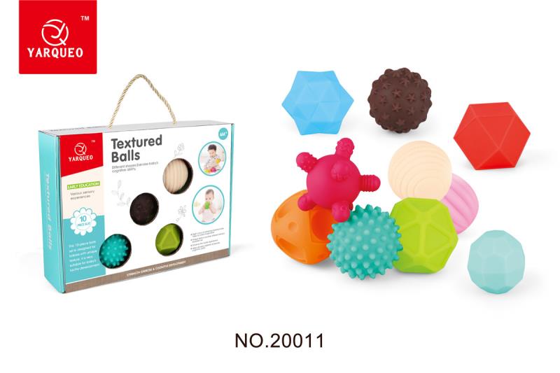 Children cognition ball Neonates grasp ball feel ball safety educational ball Massage ball toy box thumbnail