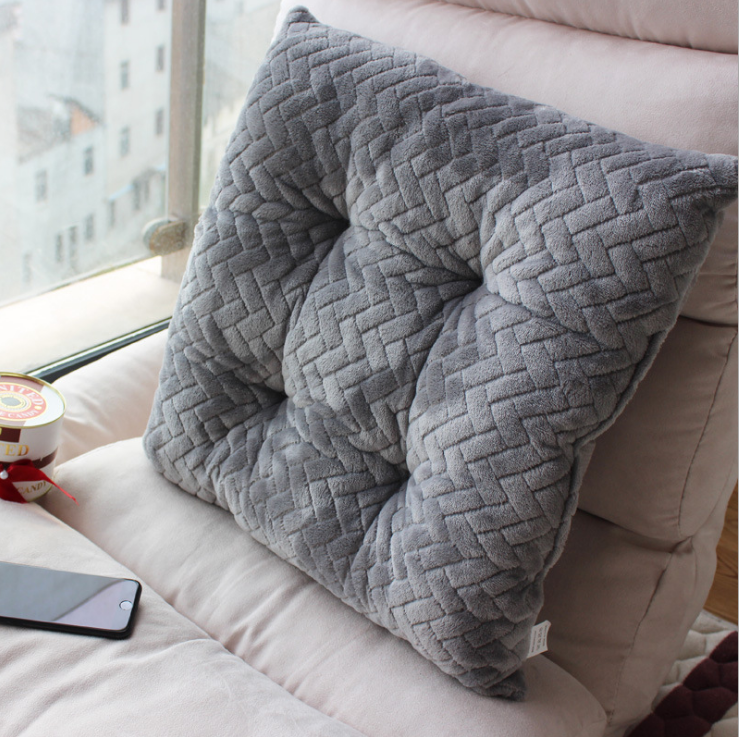 Plush upholstered upholstered chair upholstered computer car upholstered student office tatami upholstered square pillow thumbnail