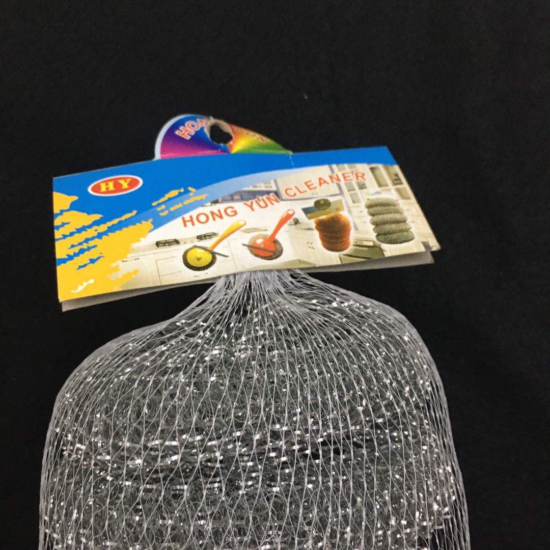 6pcs不锈钢刷碗洗锅不生锈不掉渣钢丝球家用带手柄去污去油洗碗清洁神产品图