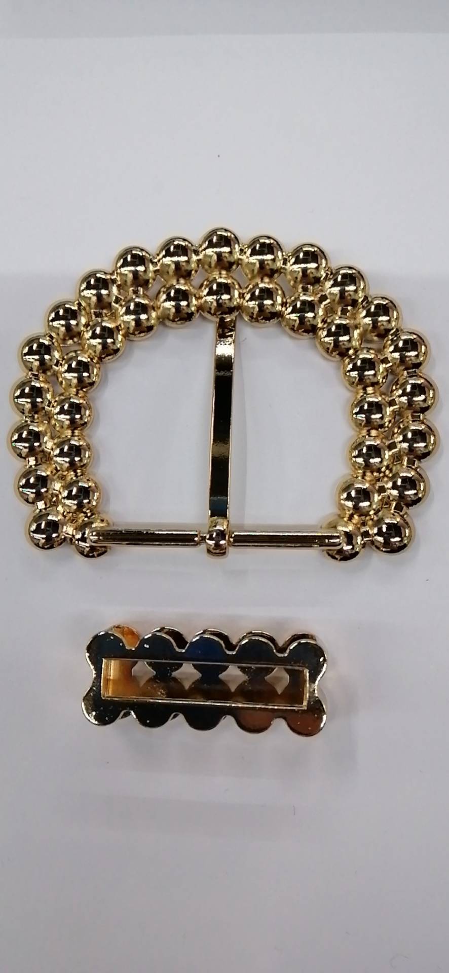 Semi-Round Needle Buckle With Diamond-Inlaid Hardware Belt Buckle Belt Buckle details Picture