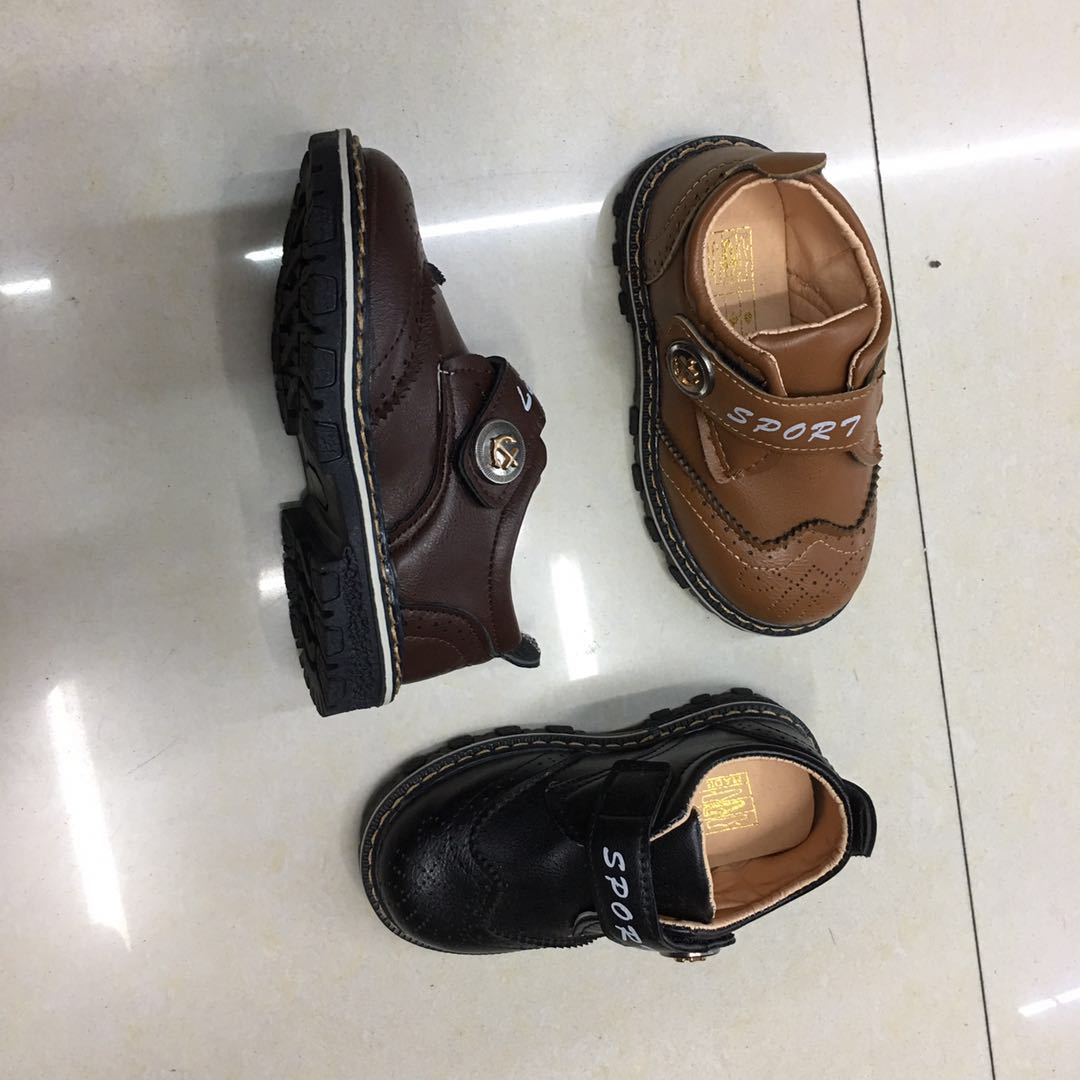 PVC Children's Small Leather Shoes -01 Side View