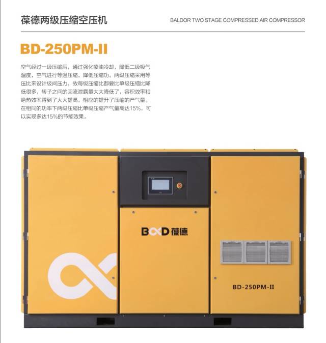 葆德两级压缩空压机BD-250PM-Ⅱ