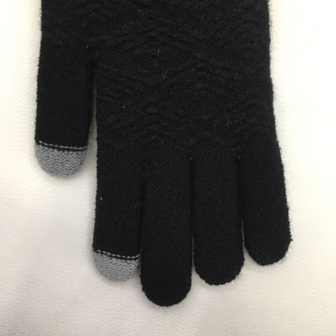 超柔针织弹力上网触屏手套冬季休闲保暖手套骑车开车热卖产品图