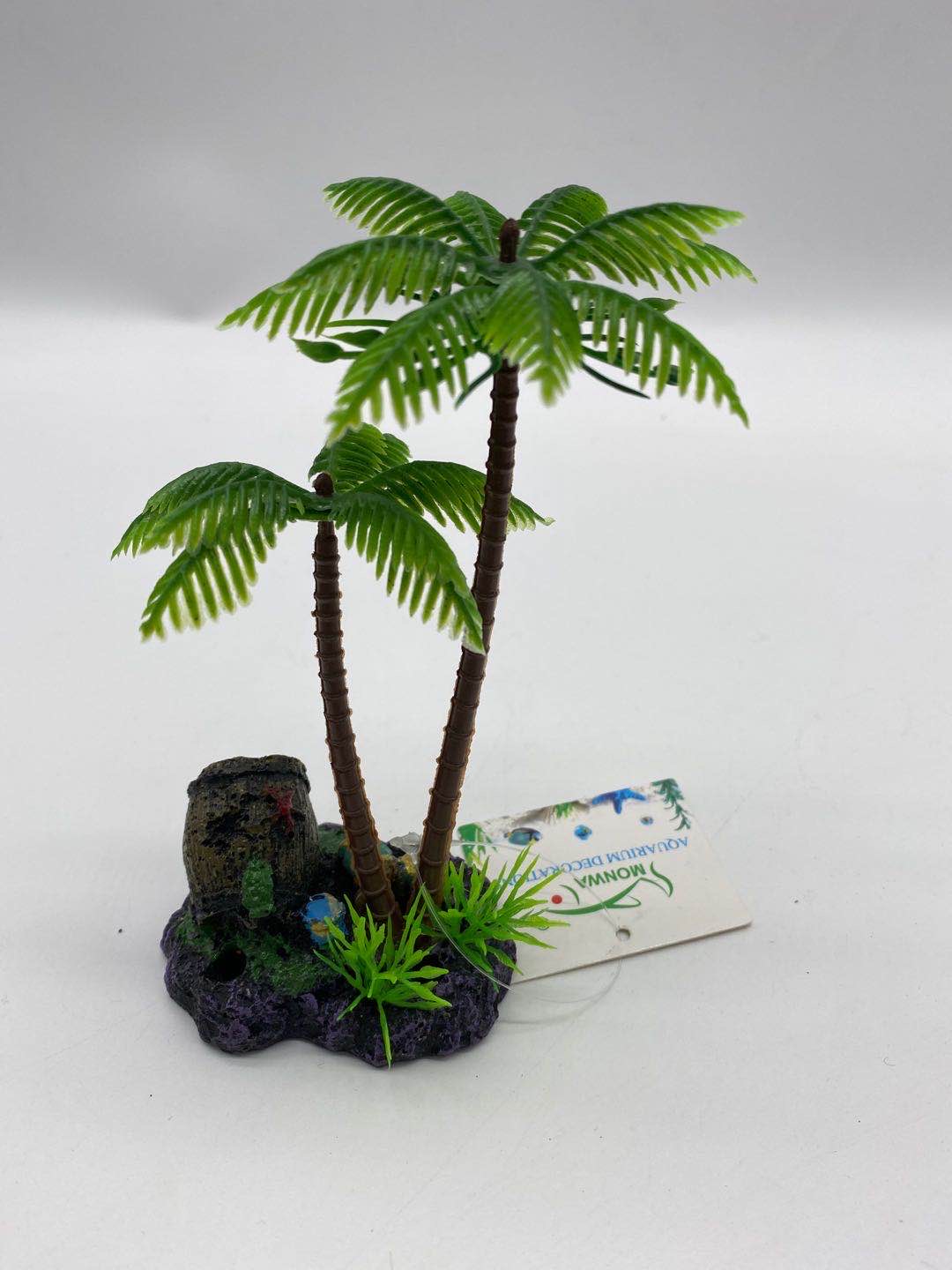 Cute kids aquarium products, fish tank decoration, simulated coconut tree Specification image