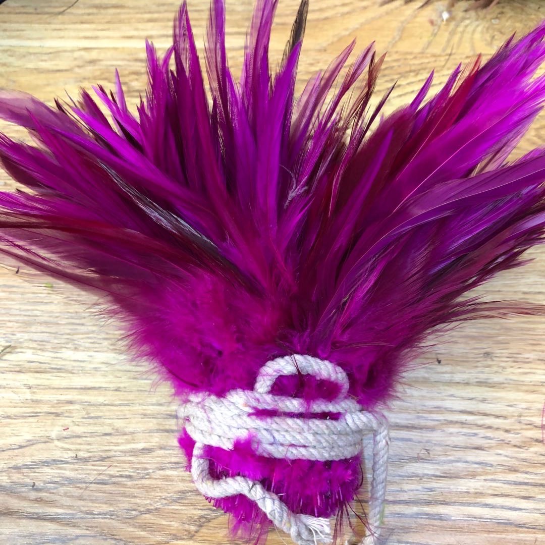 15 cm to 20 cm colorful feather hat decoration