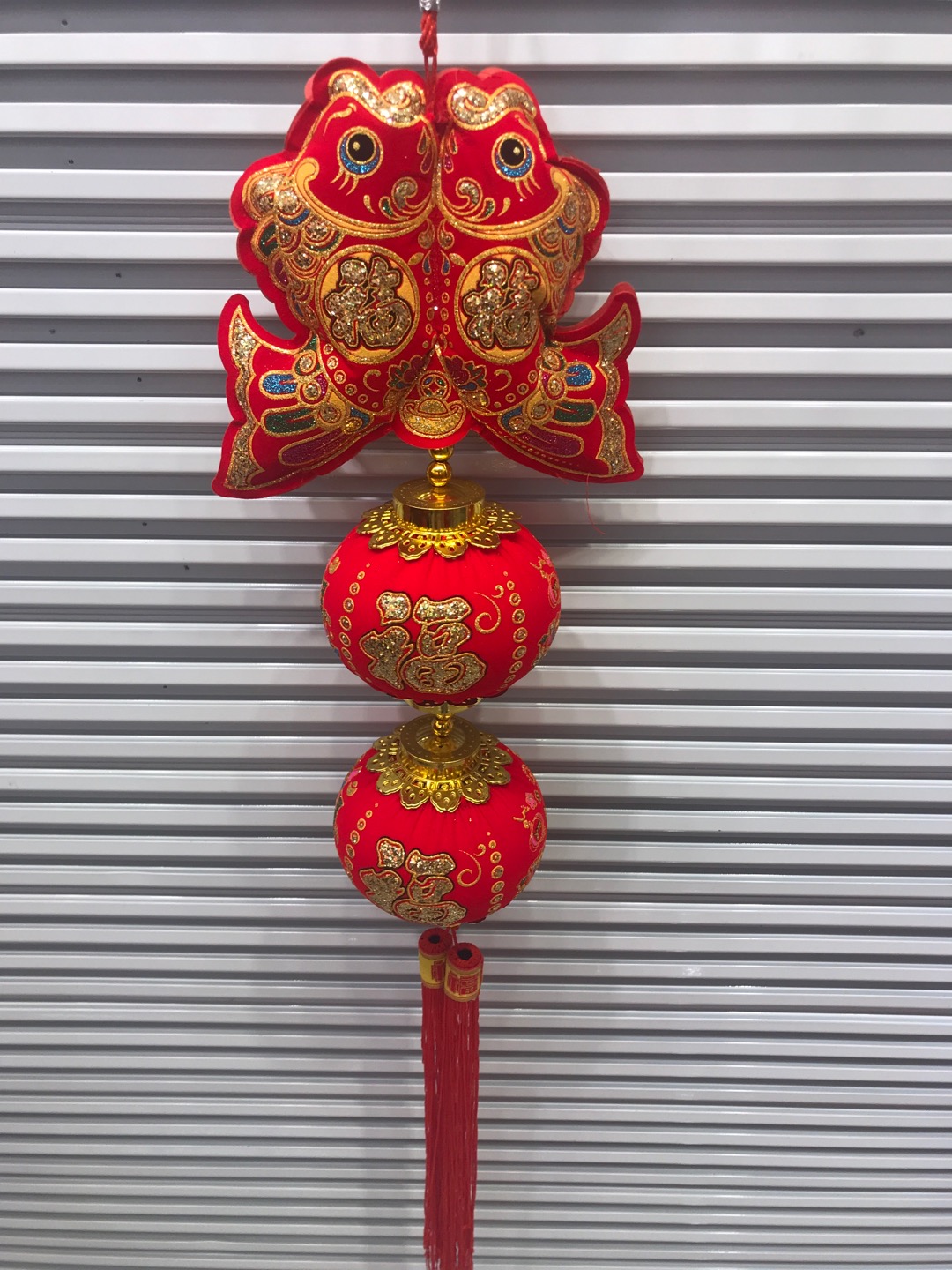 2021 New style factory direct sales wholesale best-selling Double Fish lantern printed hanging strings home decoration festive items