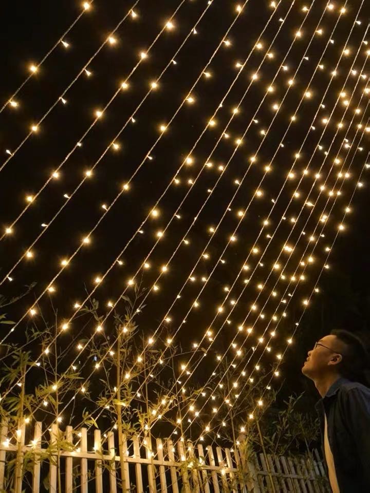 LED small lights flashing lights series of lights all over the sky star lights series of outdoor waterproof colorful color network red room home decoration thumbnail