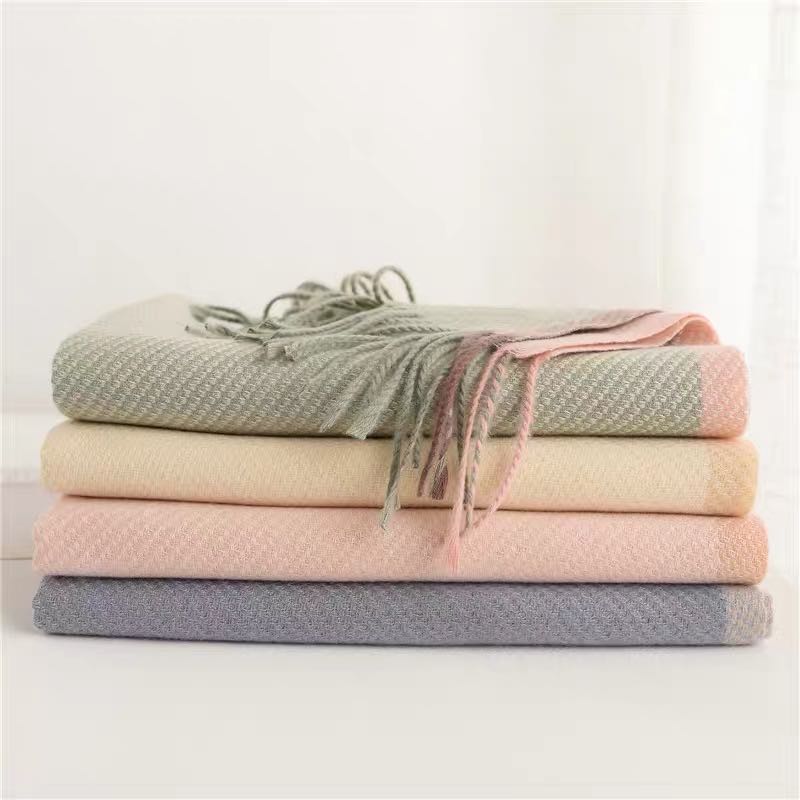 Women's Shawl Autumn-Winter Coat Literary And Casual Explosive Scarf details Picture