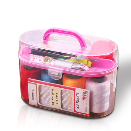 中号百宝箱针线盒小型针线包学生宿舍套装家用手缝缝衣手工工具多功能