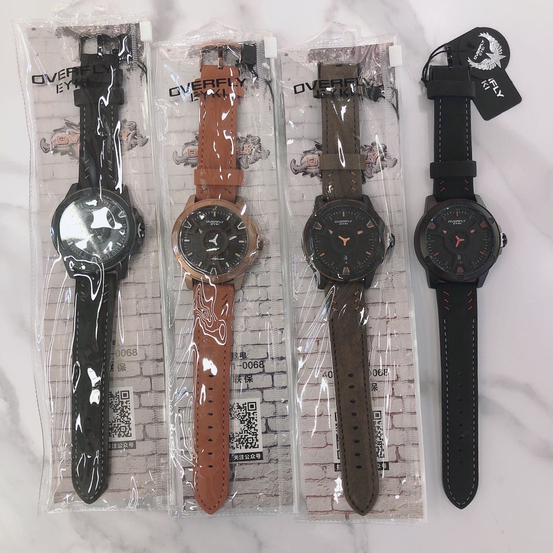 义乌好货 运动潮品皮带机械手表男学生简约时尚男士韩版潮流男表