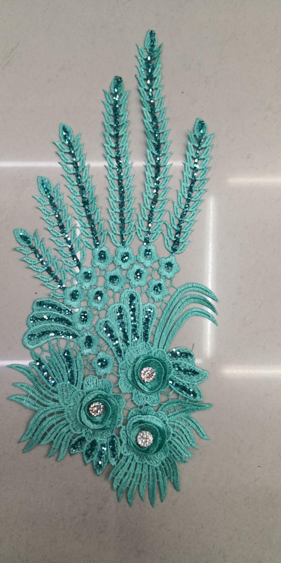 Cloth Stage Clothing Wedding Embroidery Flower Piece Lace Clothing Accessories Decals Diy Perm