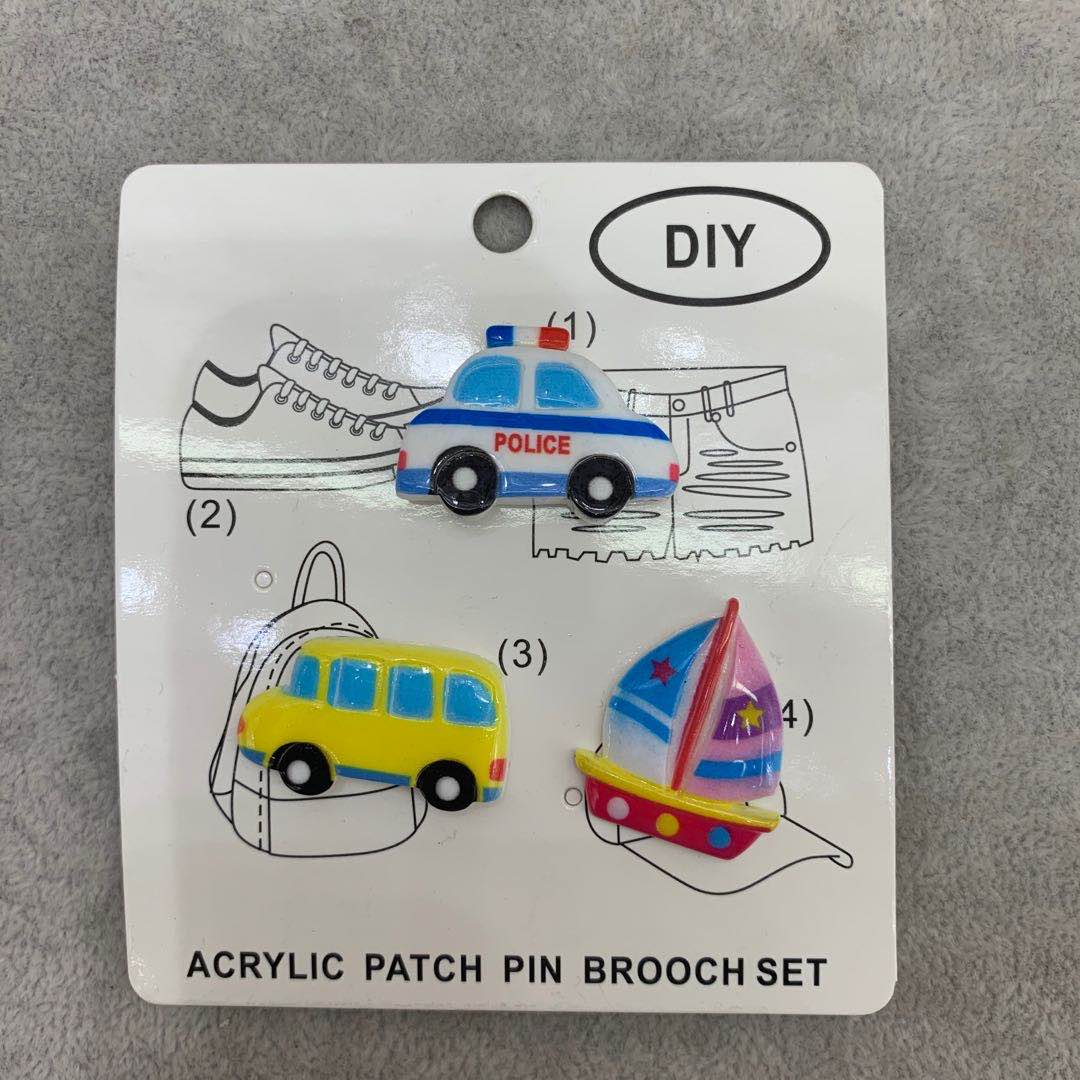 Cute transportation hairpins for children and girls, bright acrylic headbands