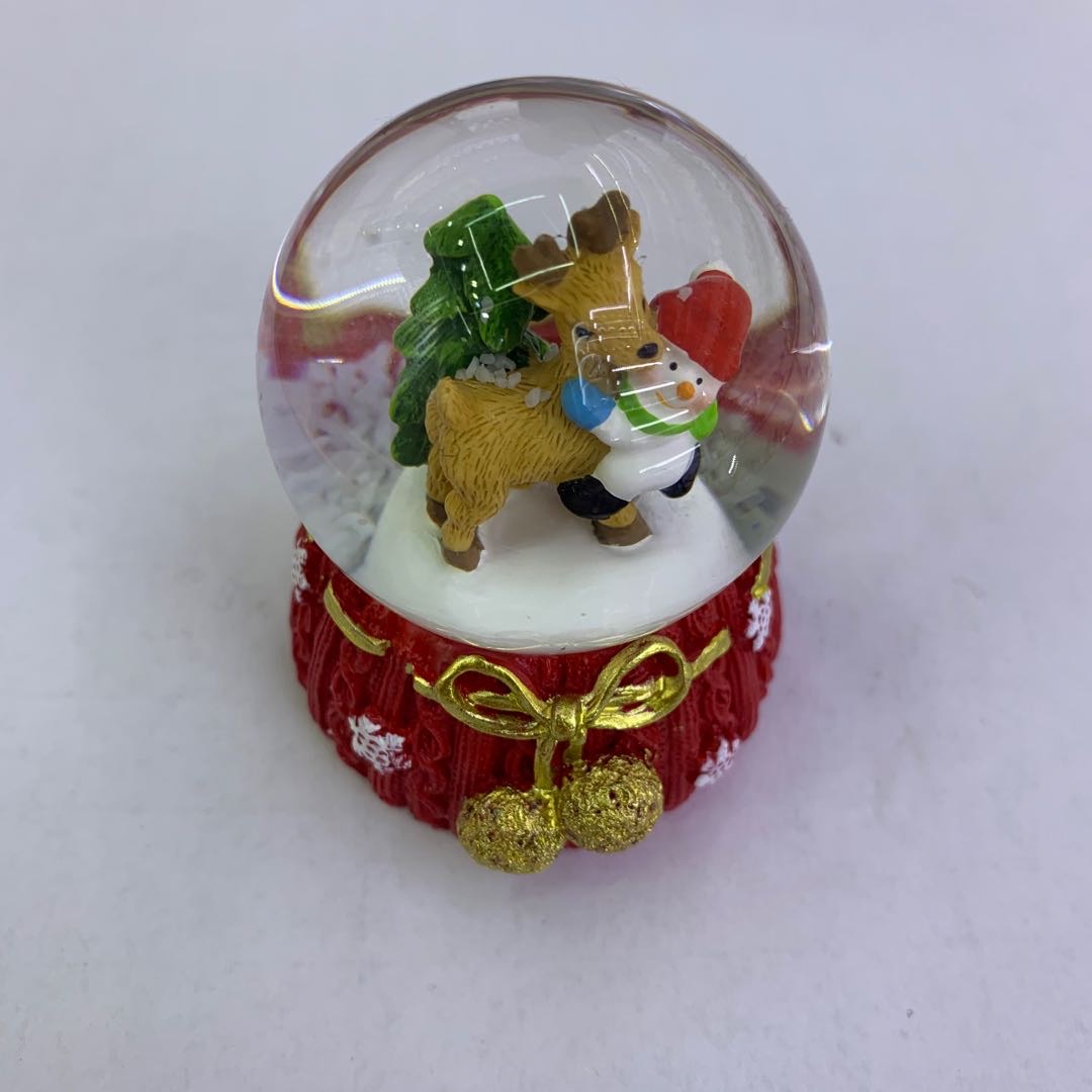 Snowman Reindeer crystal Ball gifts toys Birthday crafts to present a Christmas present thumbnail