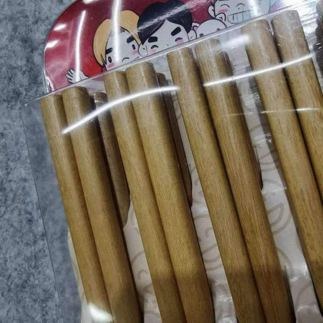 Unpainted Bamboo Chopsticks Home Chinese Fast Child Family With 10 Pairs Of Solid Wood Long Hot Pot Bamboo Chopsticks details Picture