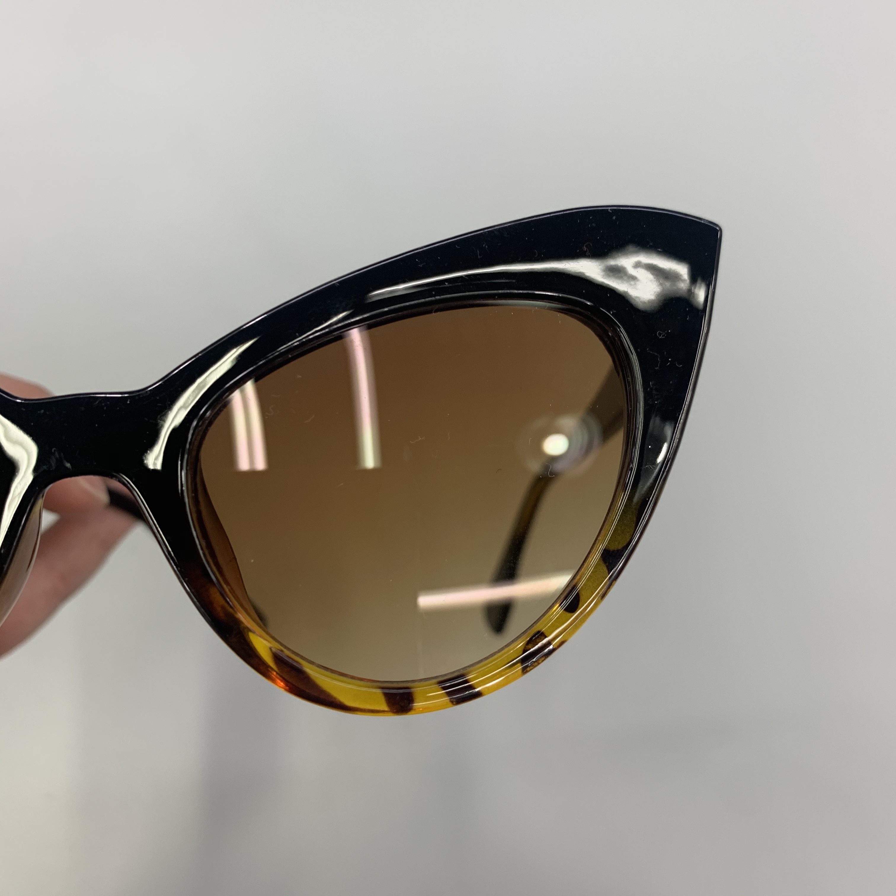 时尚太阳镜墨镜女潮显瘦小脸圆脸护目太阳眼镜蝴蝶豹纹防紫外线开车产品图