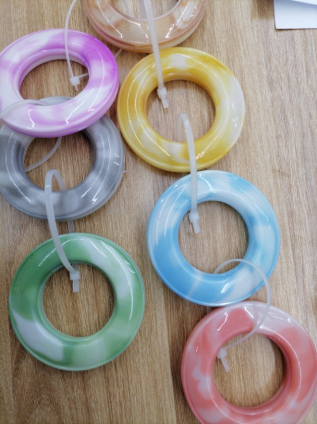 Curtain perforated ring, Roman ring, ring buckle, sound-absorbing Roman rod accessories