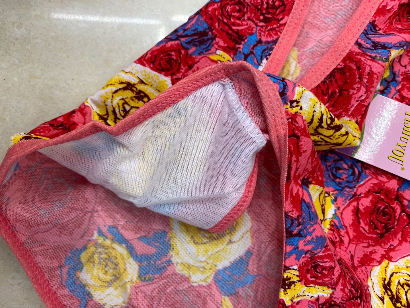 Watermelon Red Ladies Cotton Antibacterial Inner Crotch Printing Big Size Series Products Specification drawing