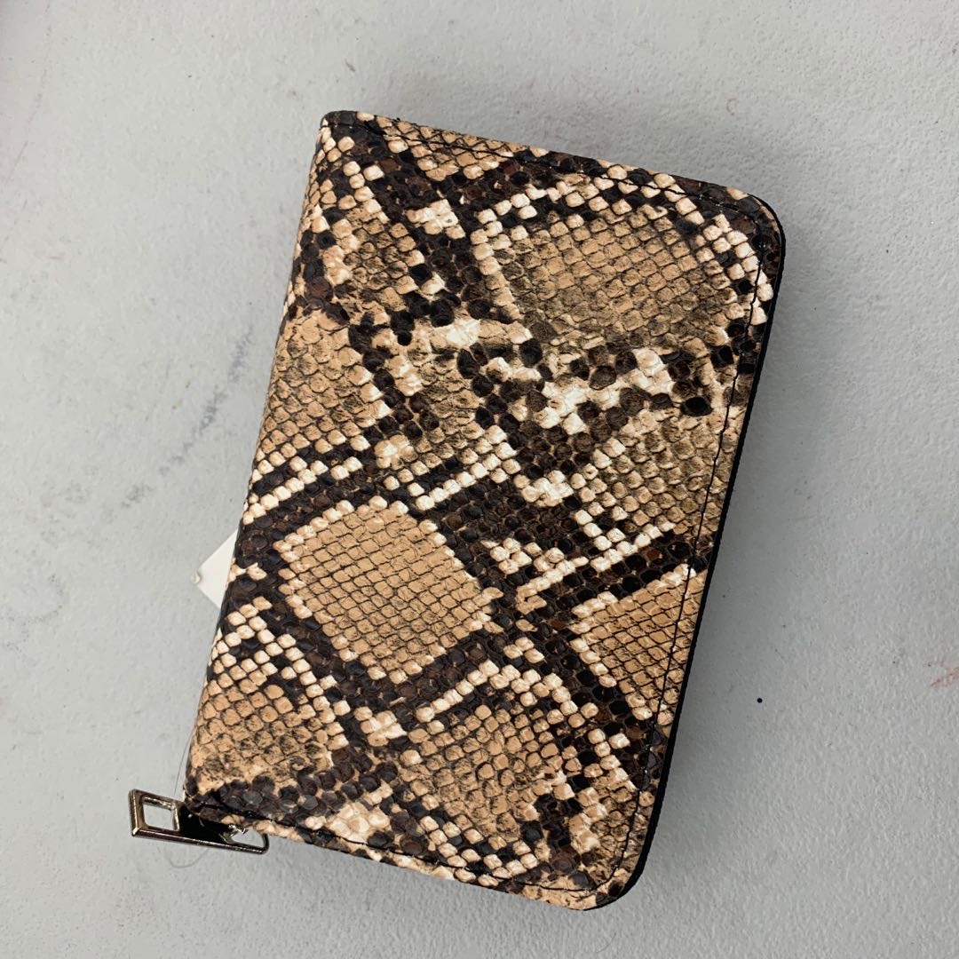 Jin Xin Medium Snake Print Personality Lady Purse Card Bag