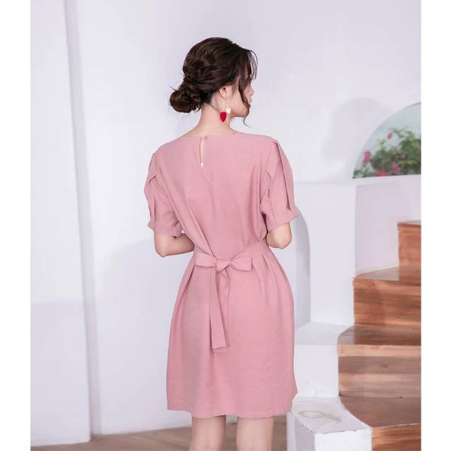 2020 new women's autumn vintage casual A- line skirt waist skirt slim skirt French dress