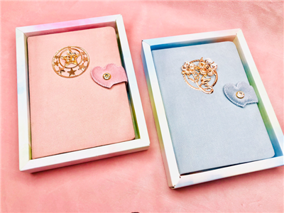 50K布艺钻饰磁扣本棉布封面多款图案及工艺