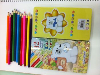 12 Iron Box Colored Pencils School Supplies For Students details Picture