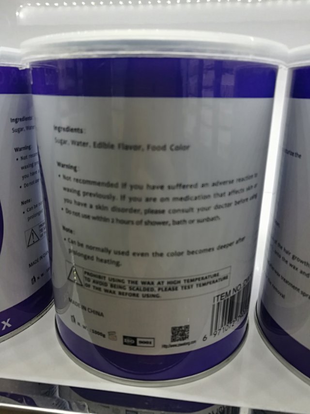 Hair removal wax bean Hair removal cream Tearable paperless hot wax for boys, girls, students, 1000g can for the whole body, armpits, limbs, beard and private parts details Picture