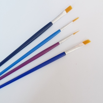 厂家直销 塑料杆尼龙油画笔水彩丙烯粉饼颜料口红刷排笔 量大优惠