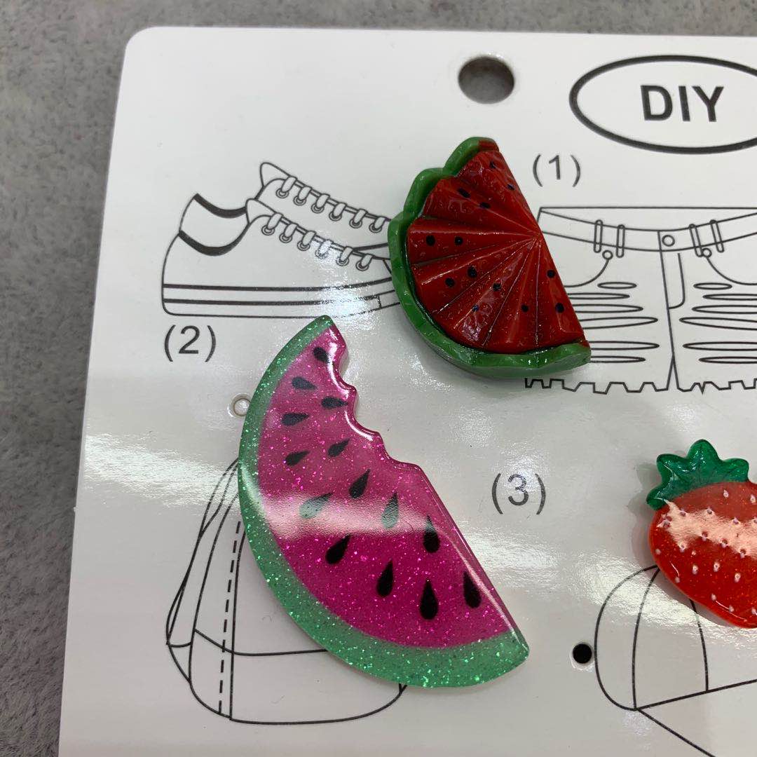 Dragon fruit fruit hairpin, cute children and little girls, bright acrylic headband details Picture