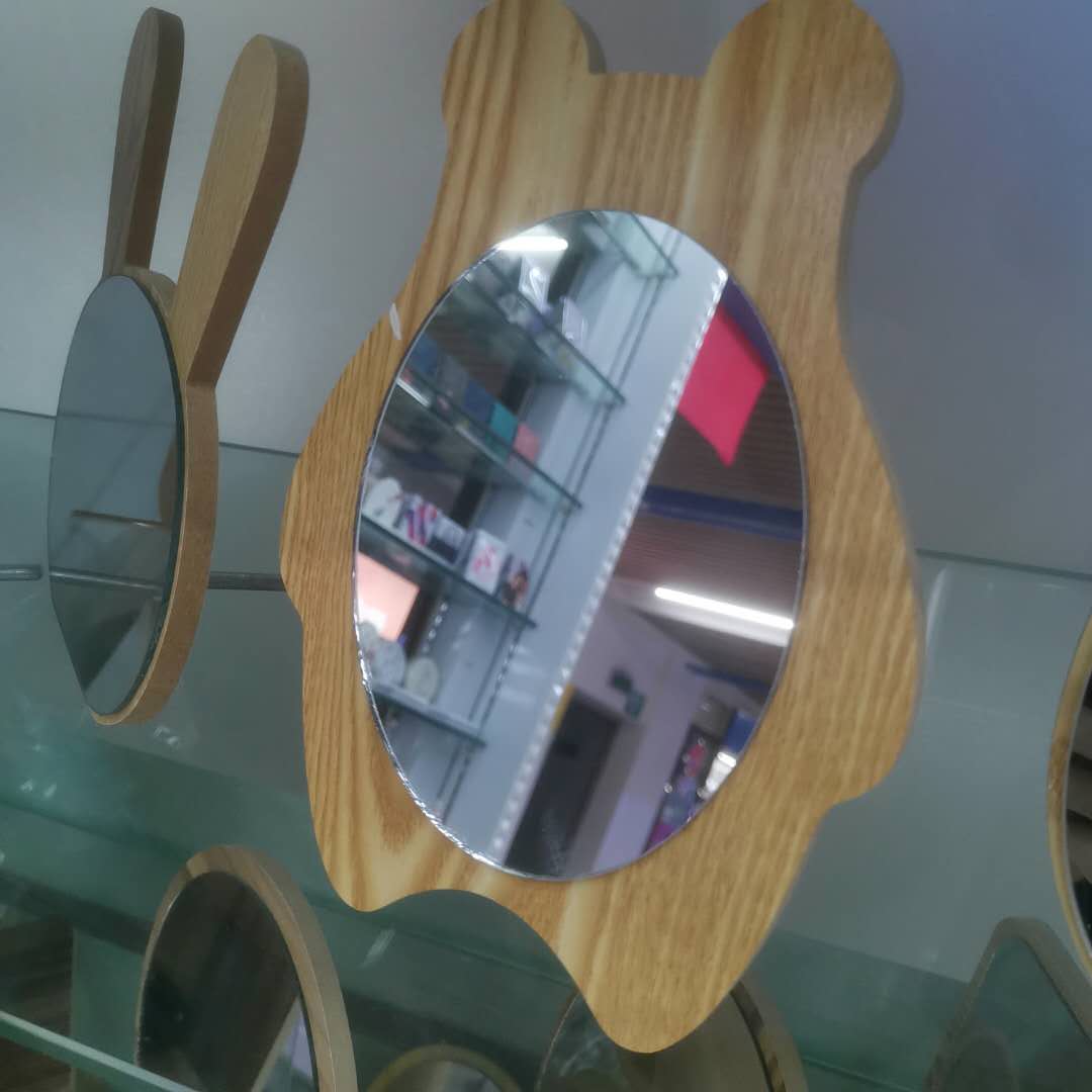 高清化妆镜子台式简易梳妆镜子公主镜可爱大号镜子