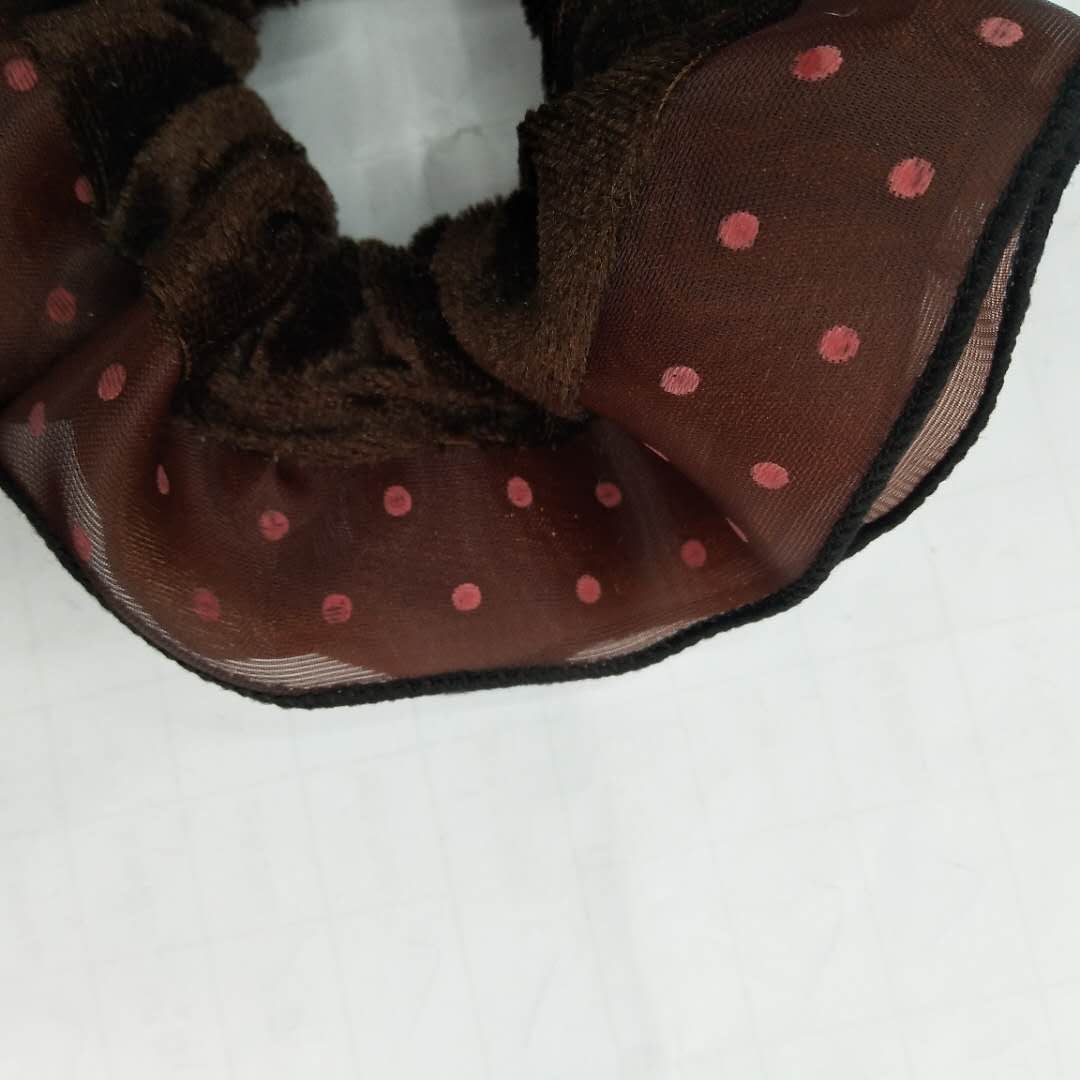 韩国东大门大肠发圈甜美网红轻纱爱心发绳发圈少女超仙头绳头饰细节图