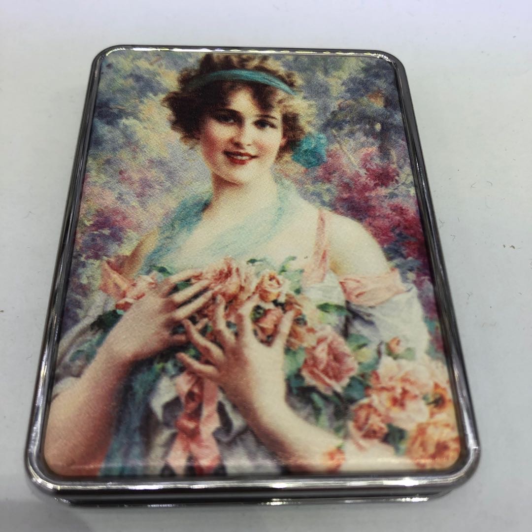 复古女孩小镜子随身化妆镜可爱便携折叠学生镜