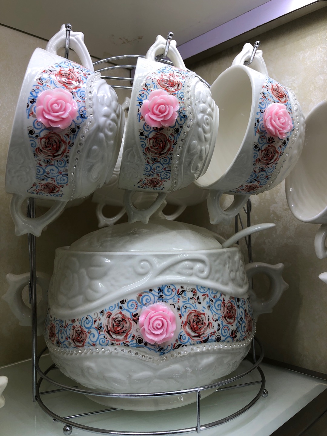 Unique set of pure ceramic soup pot color box thumbnail