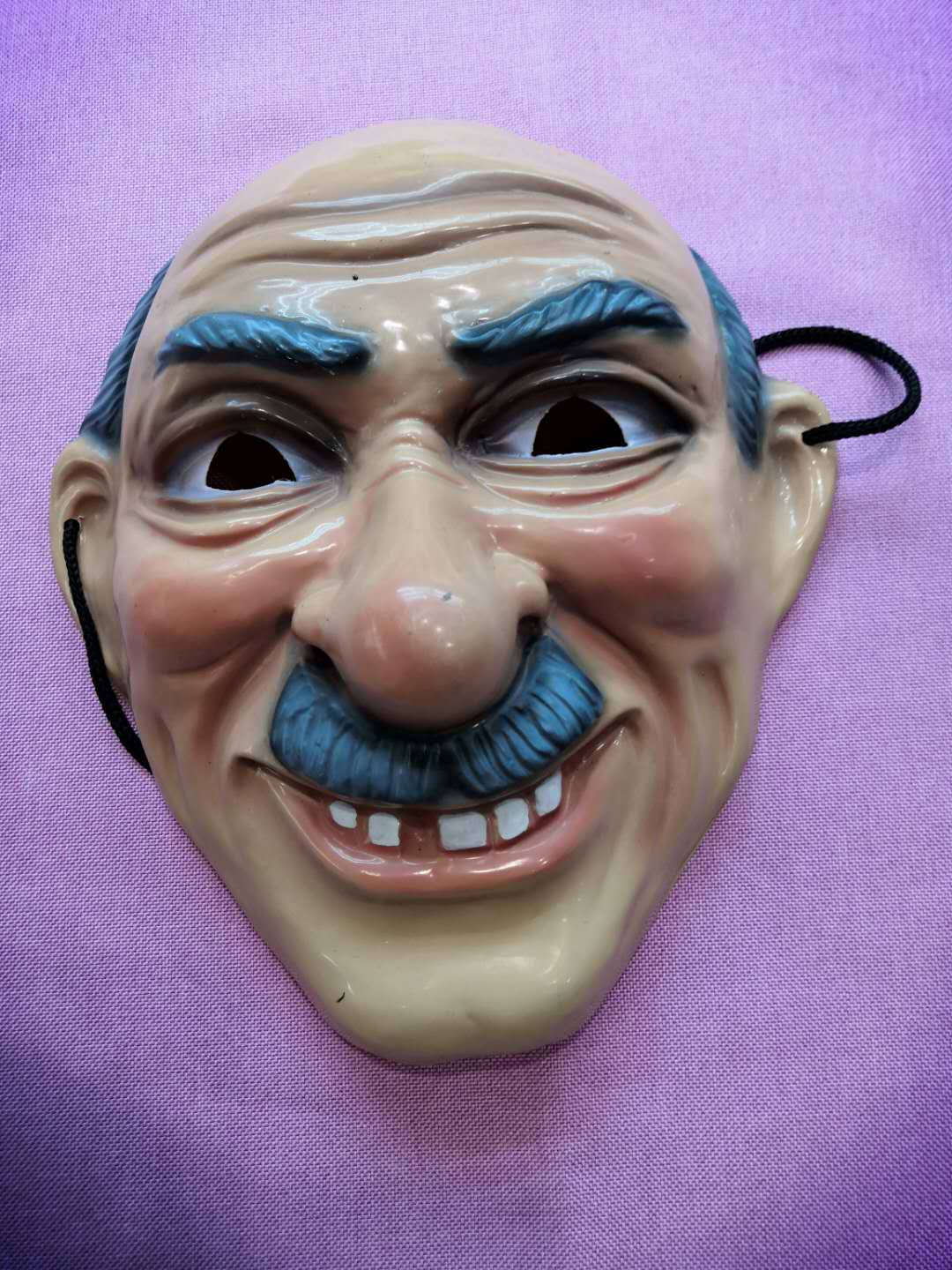 PVC老头面具万圣节恐怖回魂小丑面具PVC面具图