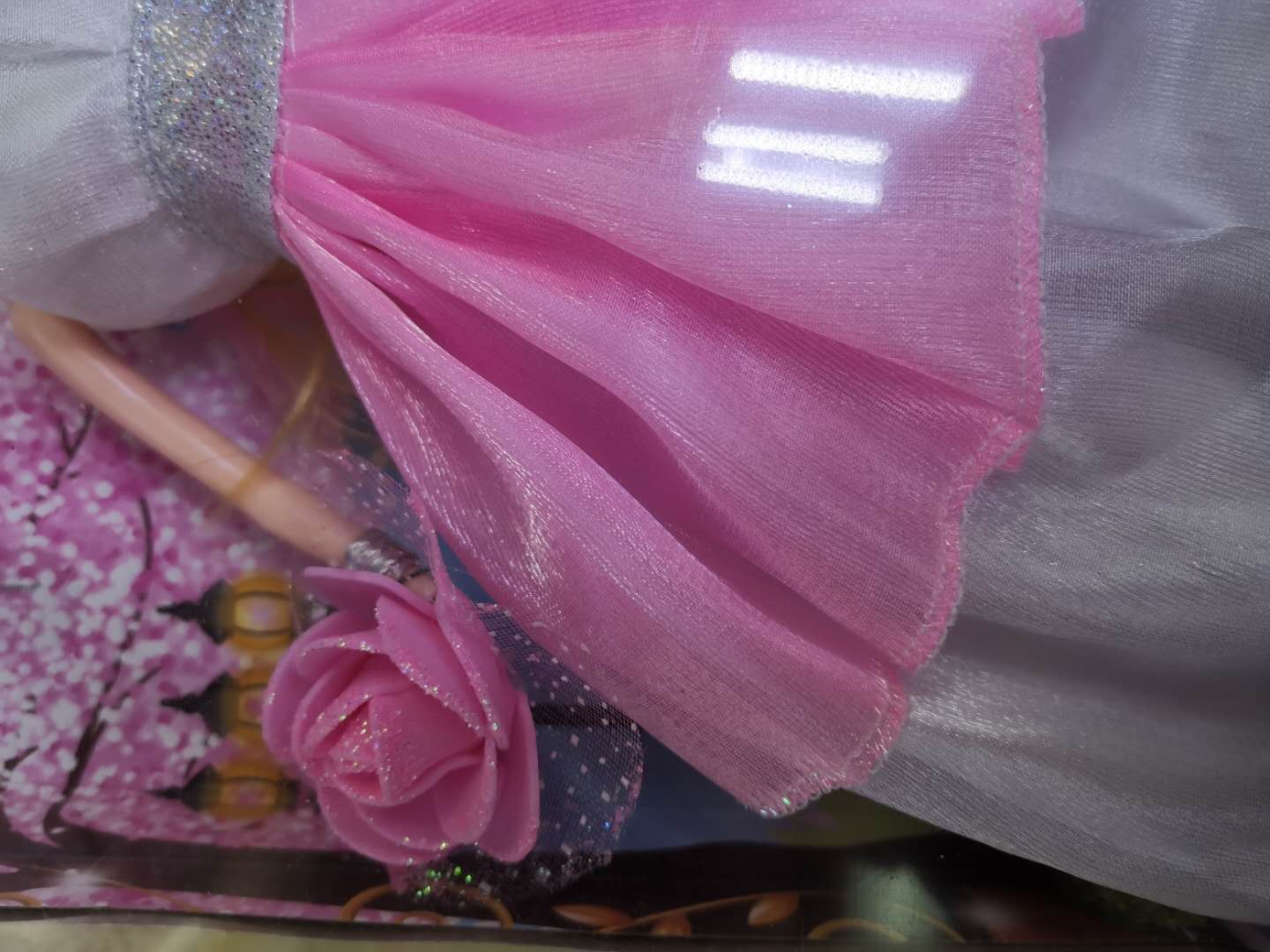 仿真洋娃娃芭比公主女孩单个娃娃玩具大礼盒粉白裙那花公主产品图