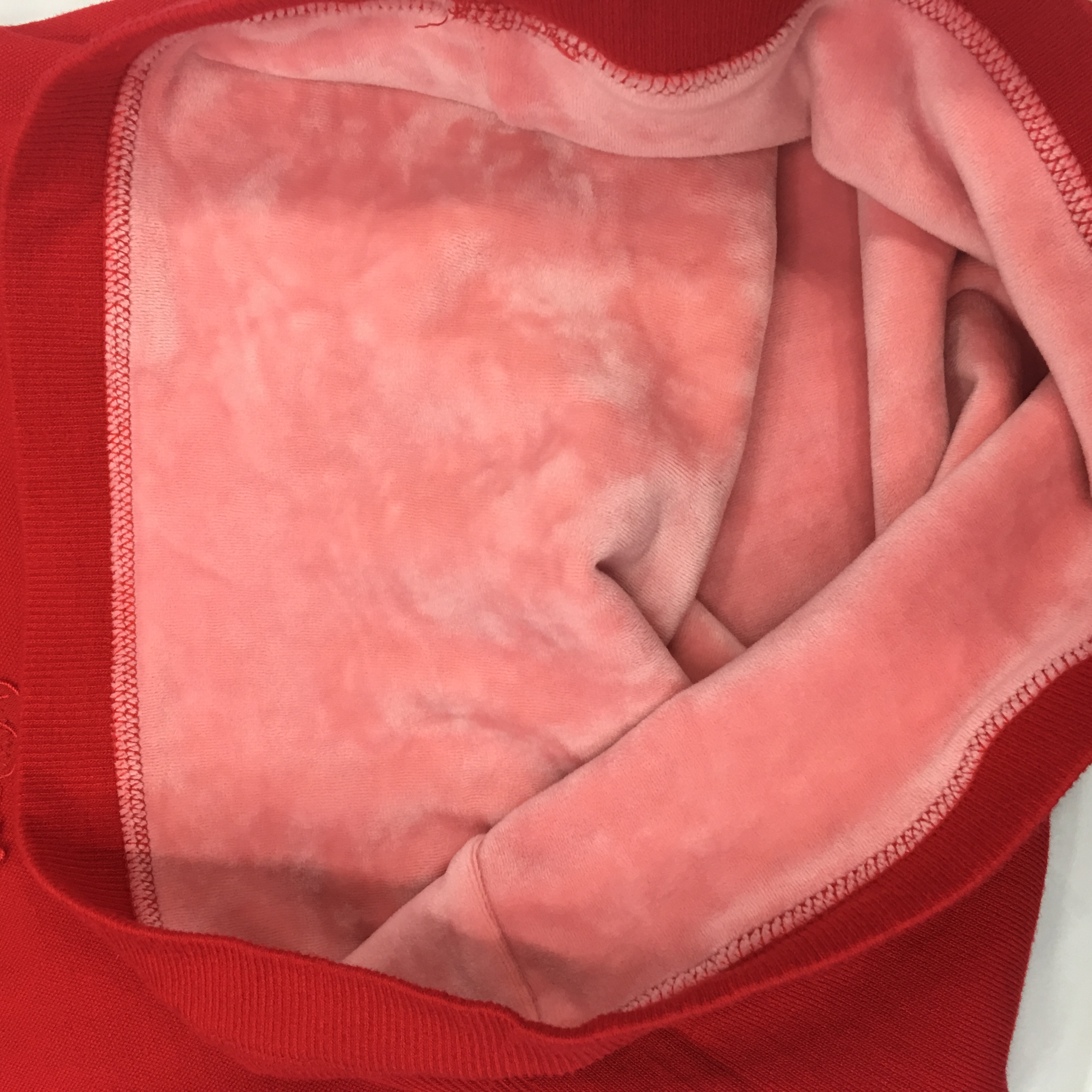 Close-up detail of seamless texture and stretch fabric