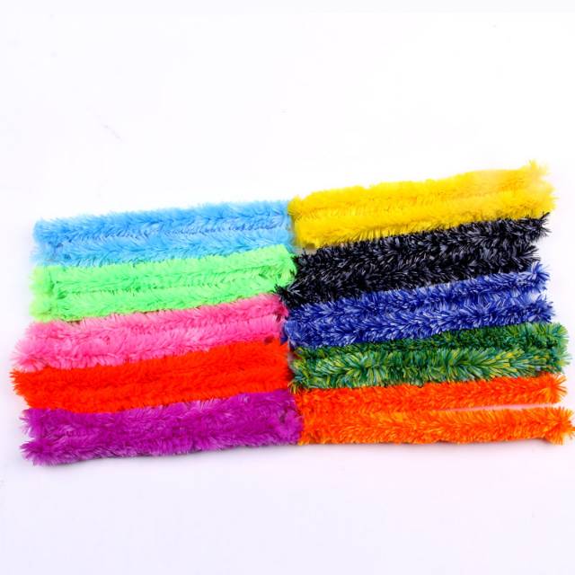 粗毛条绒条扭扭棒幼儿手工diy用品扭扭棒扭扭棒产品图