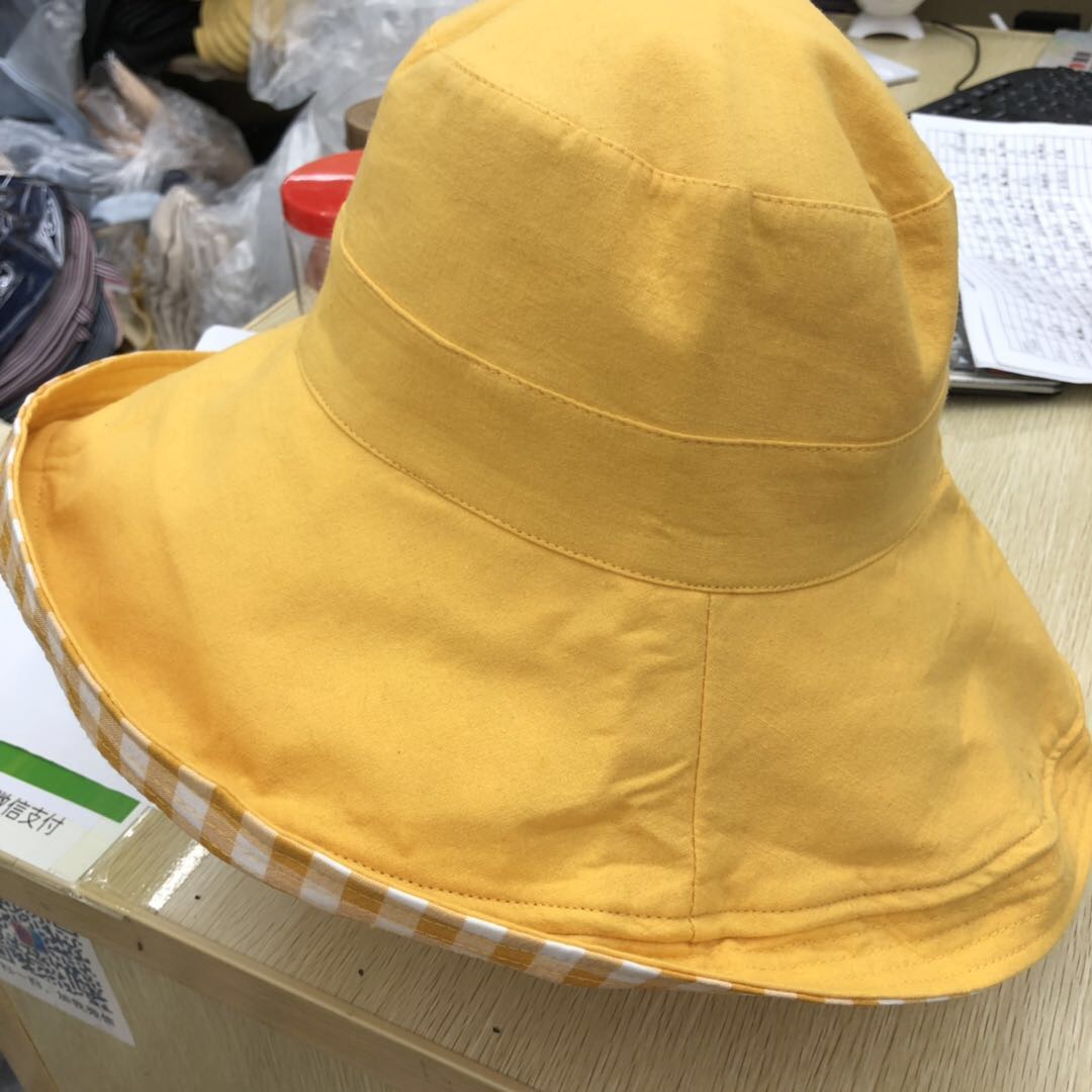 New Fashion Cotton Checkered Fisherman Hat Visor