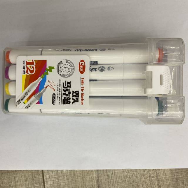 Early Morning Triangular Double-headed marker pen Drawing Color Primary School children Art Student Special JD-509