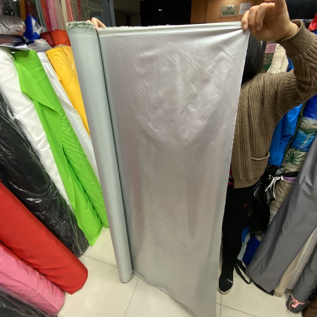 Silver-coated fabric, polyester taffeta, Oxford fabric, silver-coated fabric, blackout and sunshade fabric, curtains, bags, tablecloths, tablecloths, tents, car covers, lining fabric