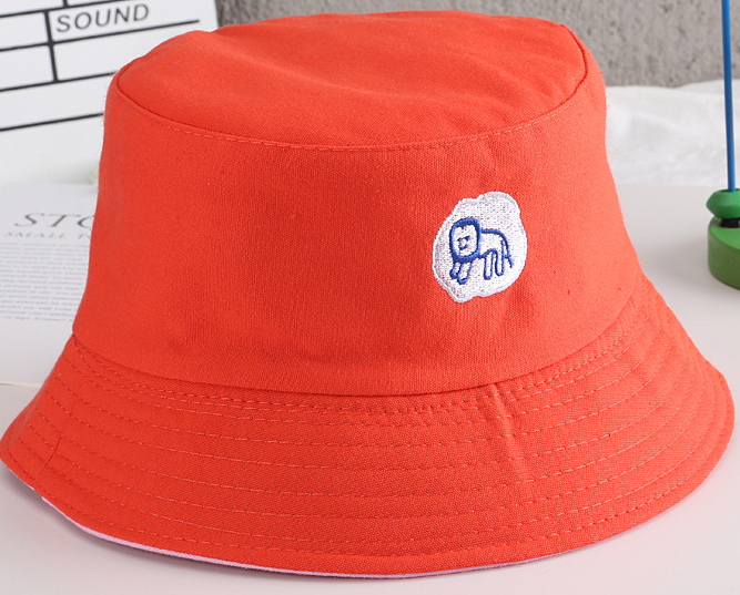 Children's Fisherman Hat Korean Version Of Animal Embroidery Parent-Child Basin Hat