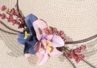 Korean Version Of Female Summer Big Along A Flower Straw Hat Sun Block Hat Beach Cool Hat Tidal Summer Big Eaves Beach Grass details Picture