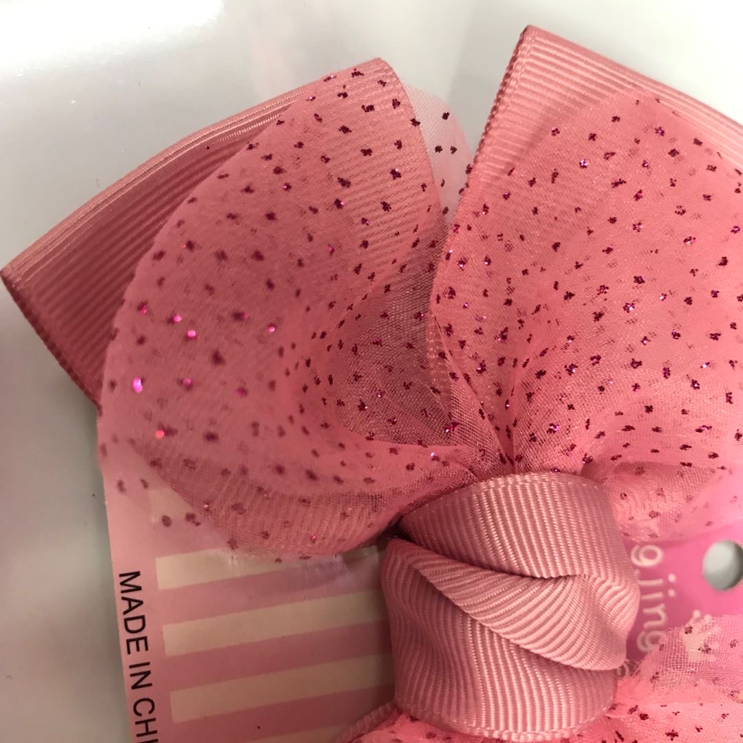 Factory direct sales of double-layer headwear with a duckbill and bow tie three-dimensional four-sided mesh fabric Specification image