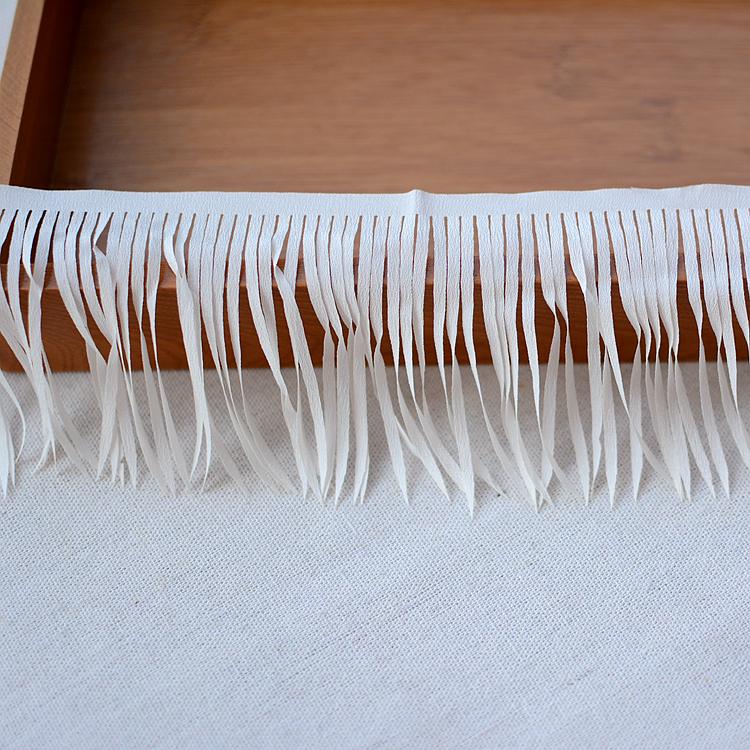 Stage lace accessories, Latin dance tassel lace, chiffon ribbon Specification image